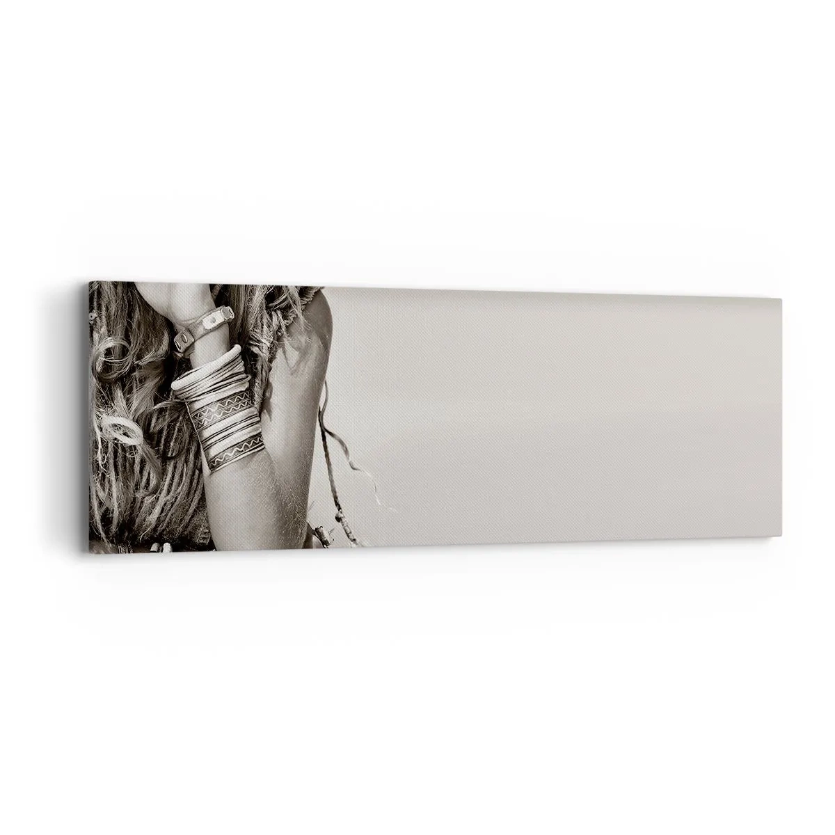 Obraz na płótnie - Jak to dziewczyna - 90x30 cm