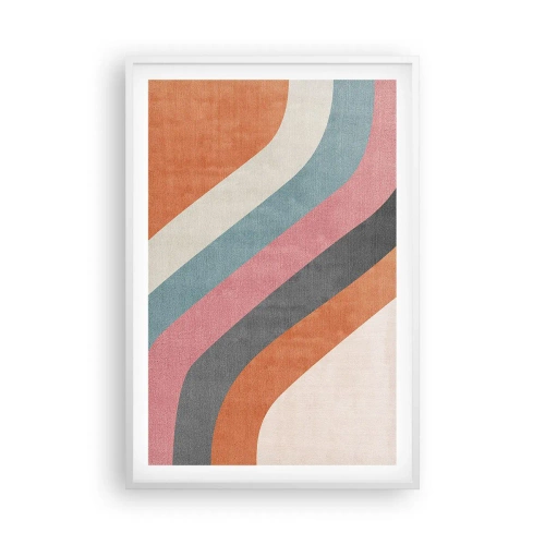 Plakat w białej ramie - Kompozycja diagonalna – ruch - 61x91 cm