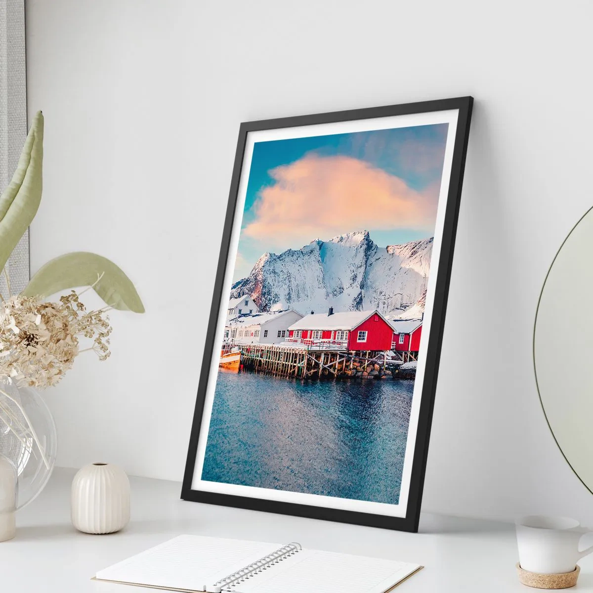 Plakat w czarnej ramie - Północne ustronie - 30x40 cm