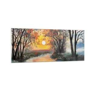 Obraz na szkle - Jesienne klimaty - 100x40 cm