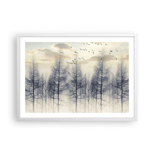 Plakat w białej ramie - Duchy lasu - 70x50 cm