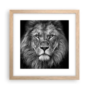 Plakat w ramie jasny dąb - W stroju koronacyjnym - 30x30 cm