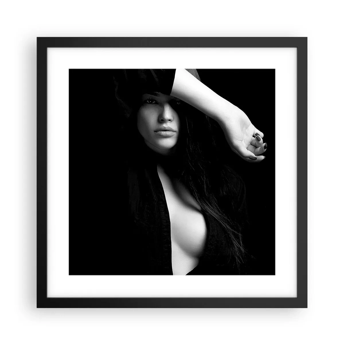 Plakat w czarnej ramie - Szkoła uwodzenia - 40x40 cm