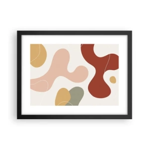 Plakat w czarnej ramie - Esy czy floresy? - 40x30 cm