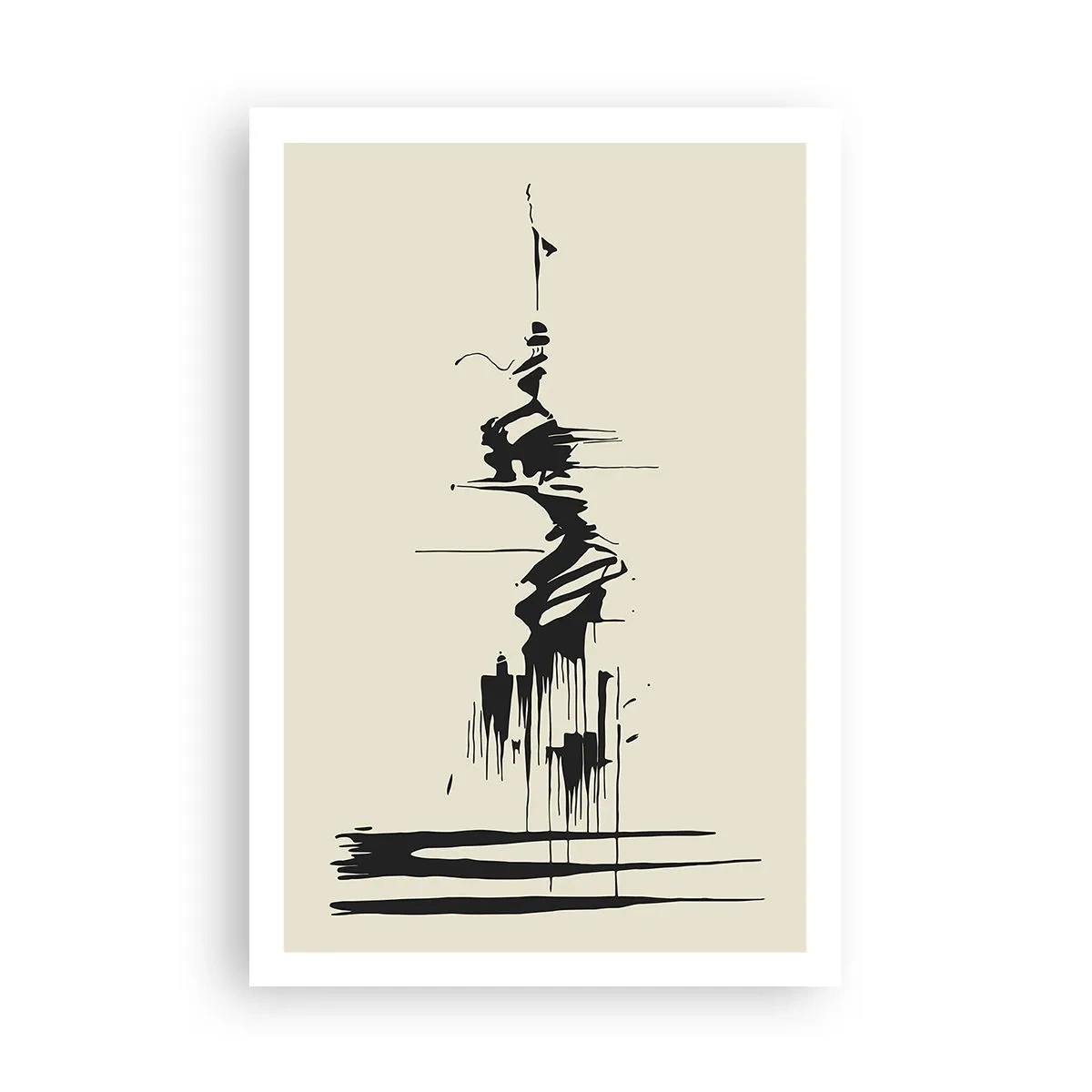 Plakat - Abstrakcja pośpieszna - 61x91 cm