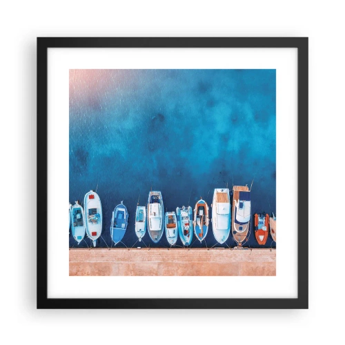 Plakat w czarnej ramie - W jednym rzędzie - 40x40 cm