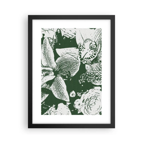 Plakat w czarnej ramie - Bukiet - świat zieleni - 30x40 cm
