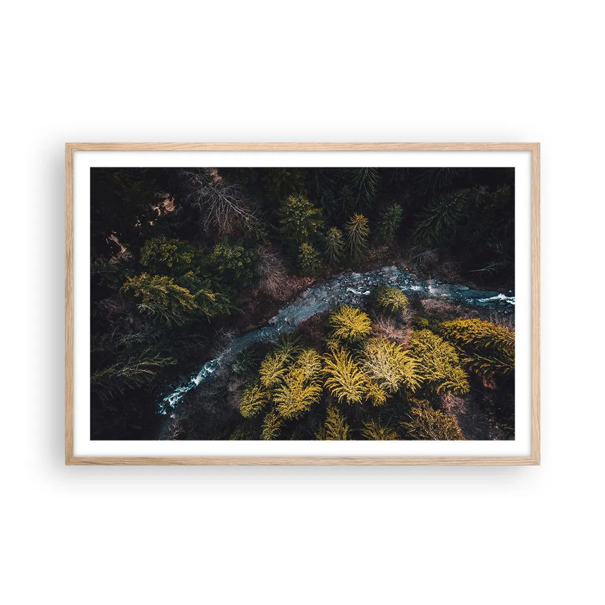 Plakat w ramie jasny dąb - Szybko, coraz szybciej - 91x61 cm