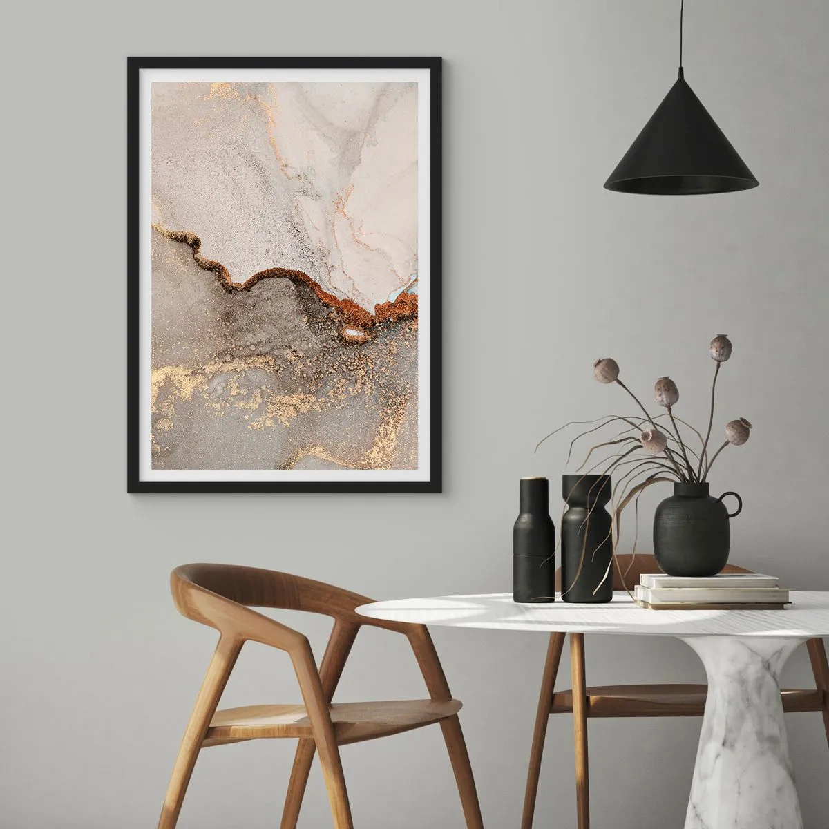 Plakat w czarnej ramie - Na granicy barw - 40x50 cm