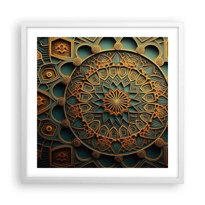 Plakat w białej ramie - W arabskim klimacie - 50x50 cm