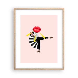 Plakat w ramie jasny dąb - Surrealistyczny pop-art - 40x50 cm