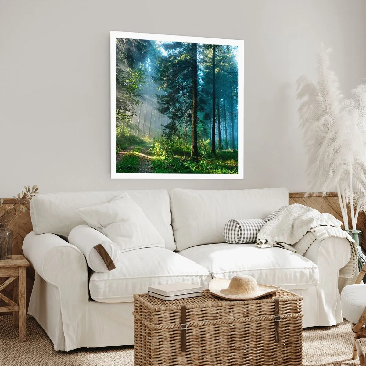 Plakat - Rozpromieniony o poranku - 40x40 cm