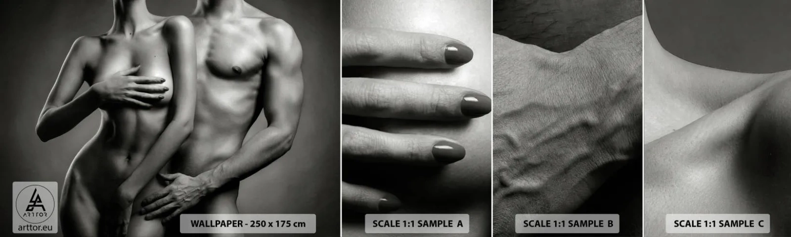 Fototapeta Próbka Standard Eco - Adam i Ewa - Kobieta, Mężczyzna, Ciało - 100x30 cm