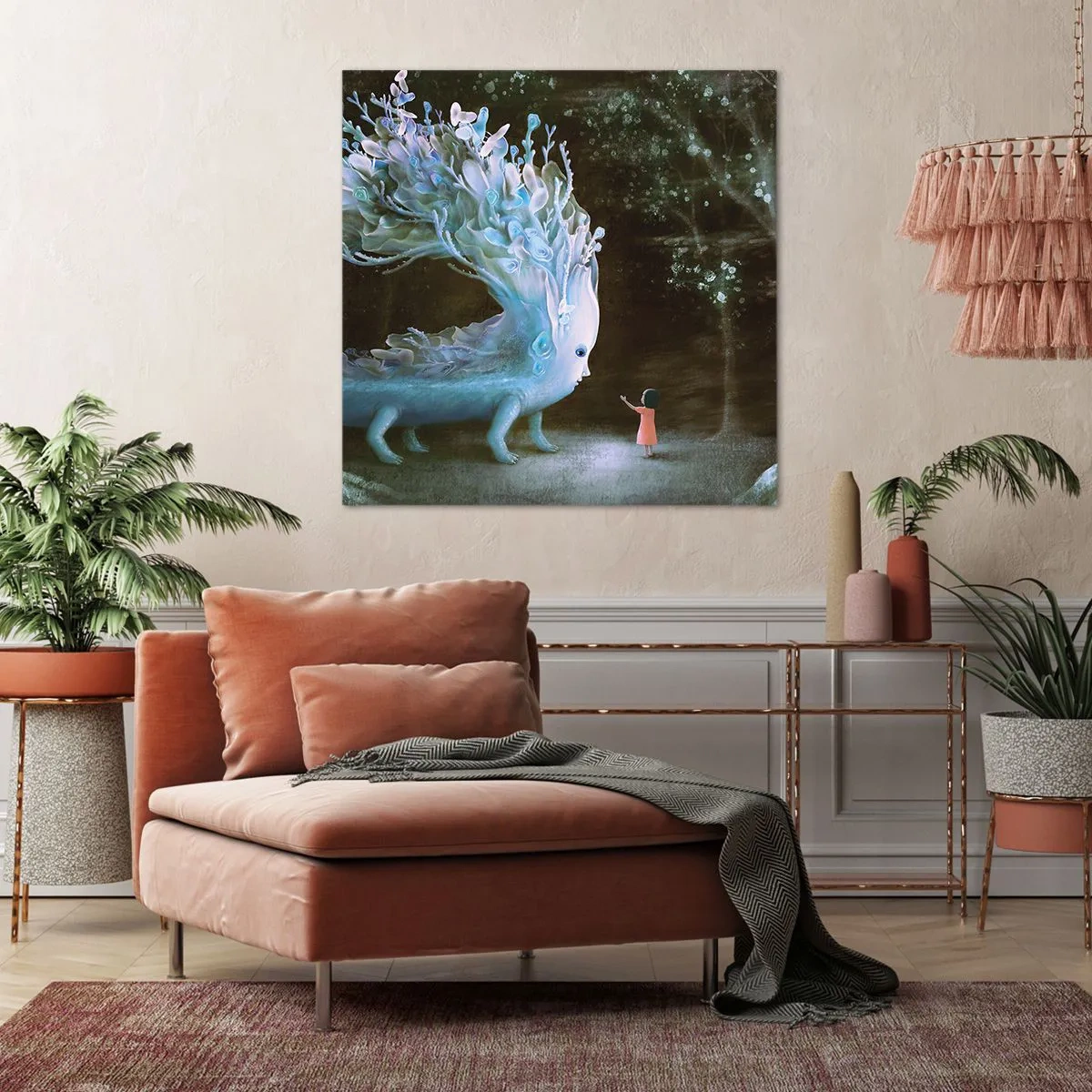 Obraz na płótnie - Fantastyczne spotkanie - 60x60 cm