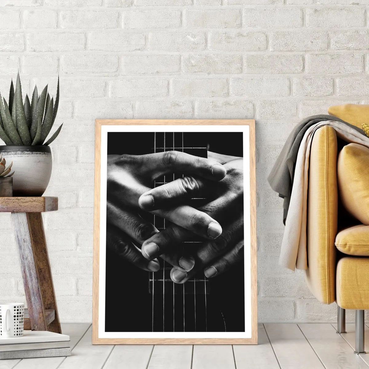 Plakat w ramie jasny dąb - Modlitwa artysty - 50x70 cm