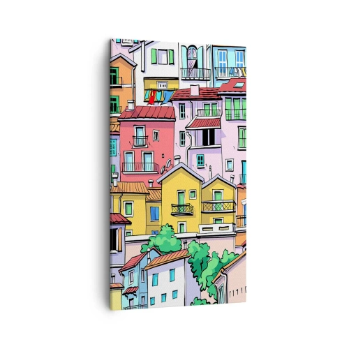 Obraz na płótnie - Wesołe miasto - 45x80 cm