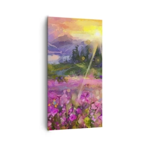 Obraz na płótnie - W dolinie pod opieką słońca - 65x120 cm