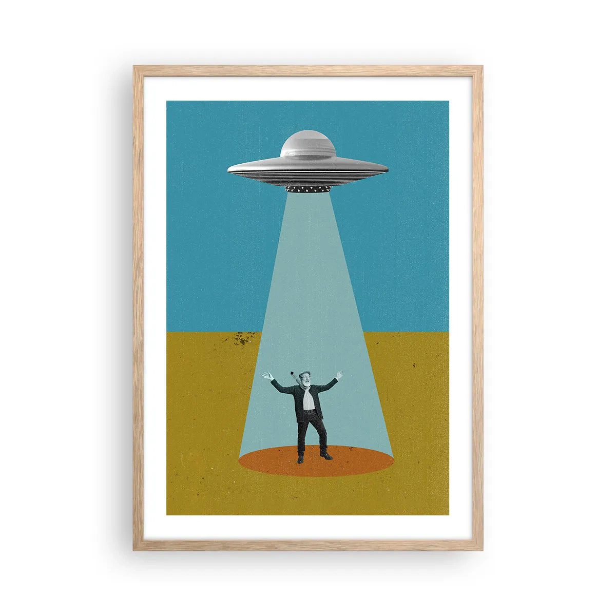 Plakat w ramie jasny dąb - Bliskie spotkanie - 50x70 cm