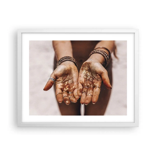 Plakat w białej ramie - Dar dla ciebie - 50x40 cm