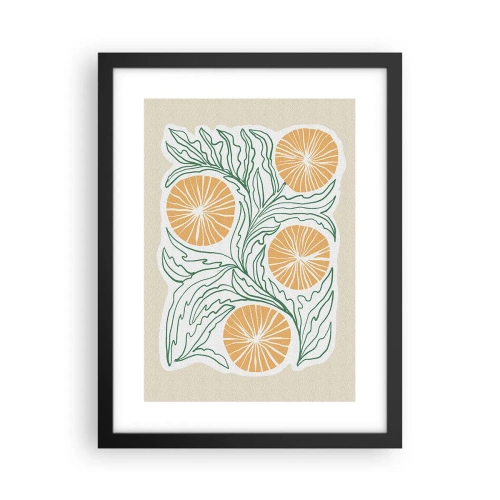 Plakat w czarnej ramie - Etnicznie z nutą abstrakcji - 30x40 cm