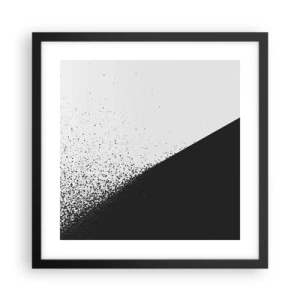Plakat w czarnej ramie - Coraz szybciej, coraz więcej - 40x40 cm