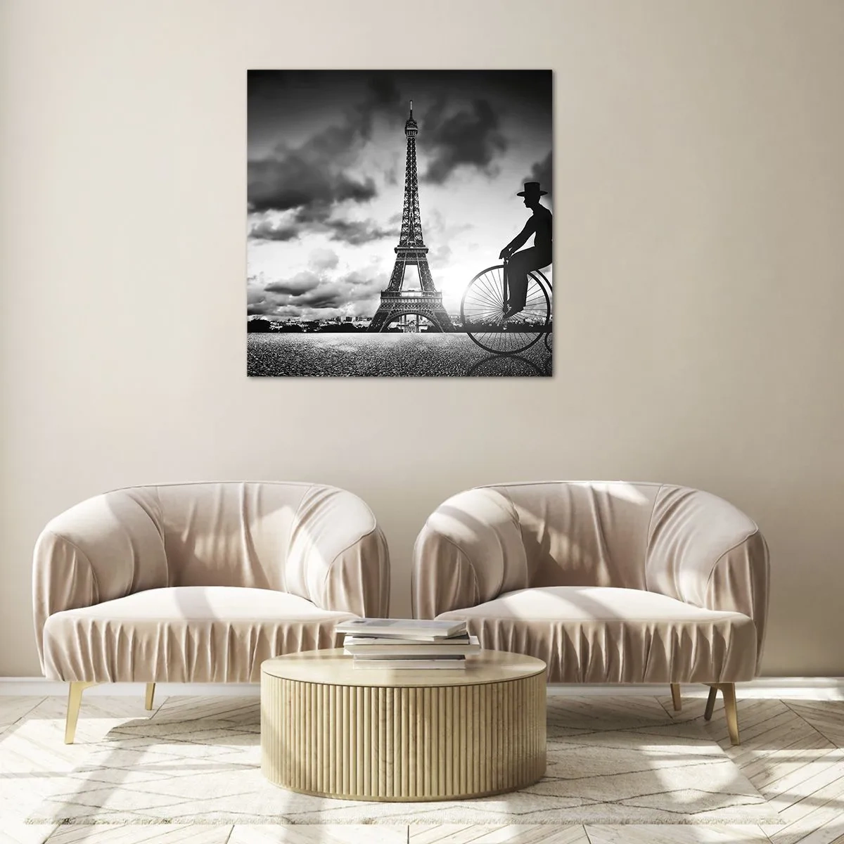 Obraz na szkle - Tęsknota do Belle Epoque - 70x70 cm