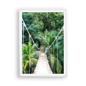 Plakat w białej ramie - Welcome to the jungle! - 70x100 cm