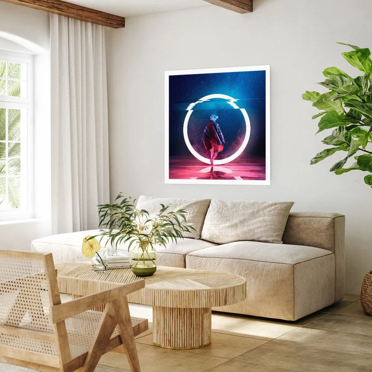 Plakat - Między światami - 40x40 cm