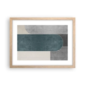 Plakat w ramie jasny dąb - Kompozycja na poziomie - 40x30 cm