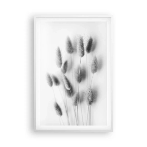 Plakat w białej ramie - Jej puszystość trawa - 61x91 cm