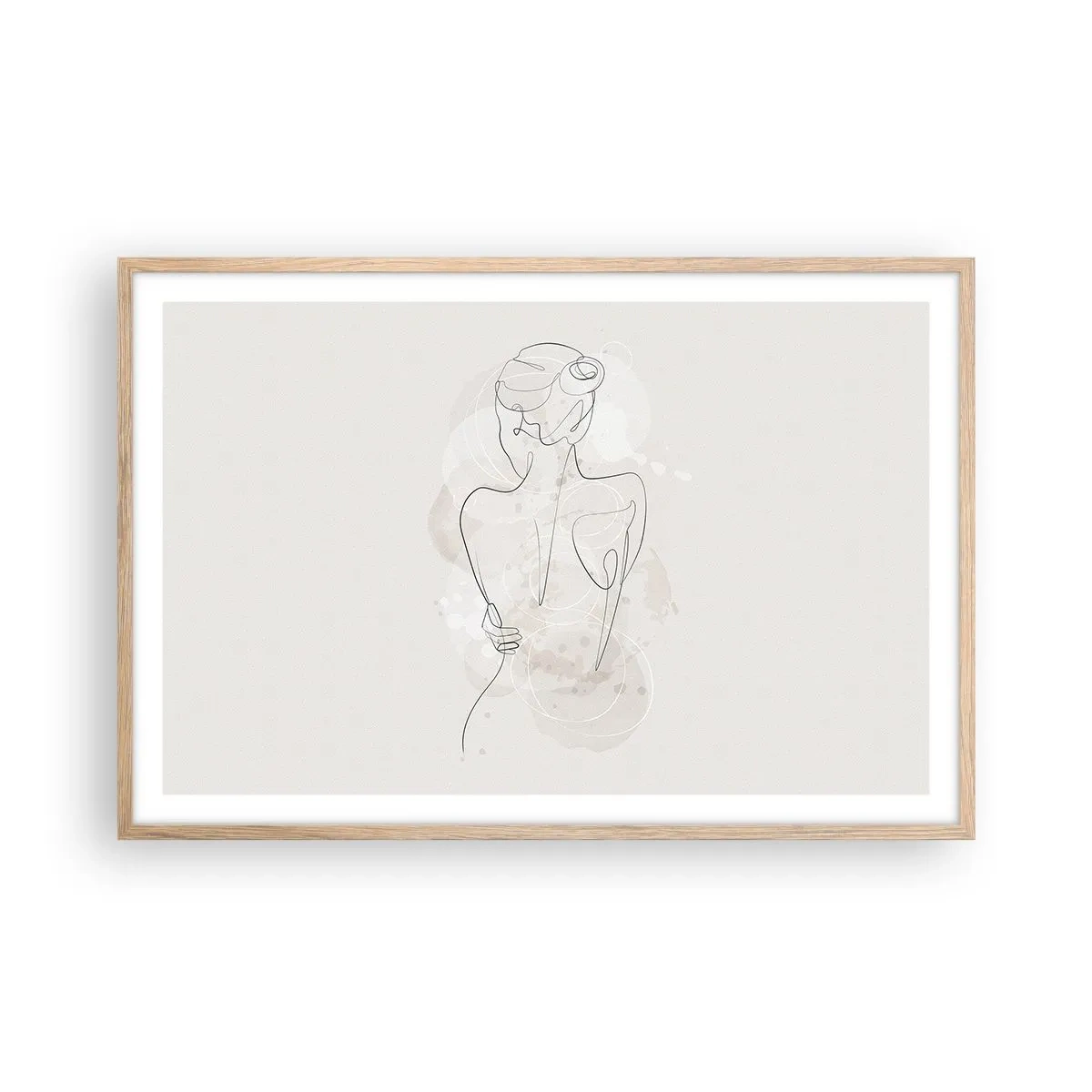 Plakat w ramie jasny dąb - Jak czuły instrument - 91x61 cm