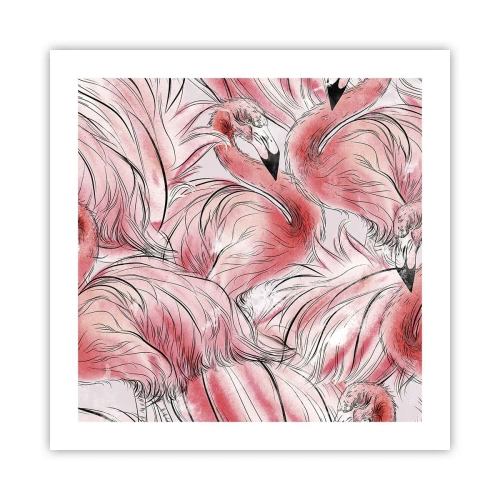 Plakat - Ptasi corps de ballet - 50x50 cm