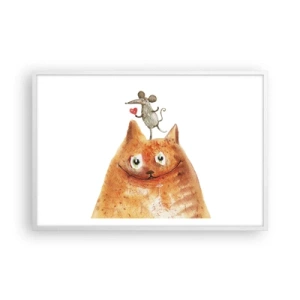 Plakat w białej ramie - Paradoksy miłości - 91x61 cm