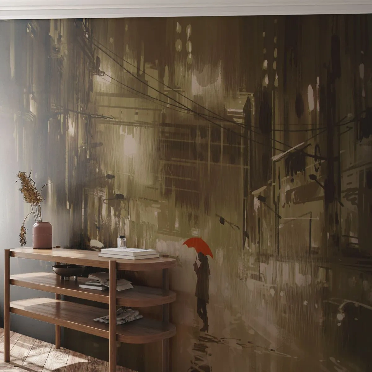 Fototapeta Samoprzylepna Deluxe Sticker - Sama, ale nie samotna - Miasto, Kobieta, Architektura - 500x350 cm