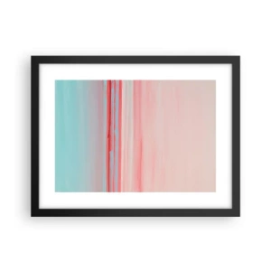 Plakat w czarnej ramie - Abstrakcja o świcie - 40x30 cm