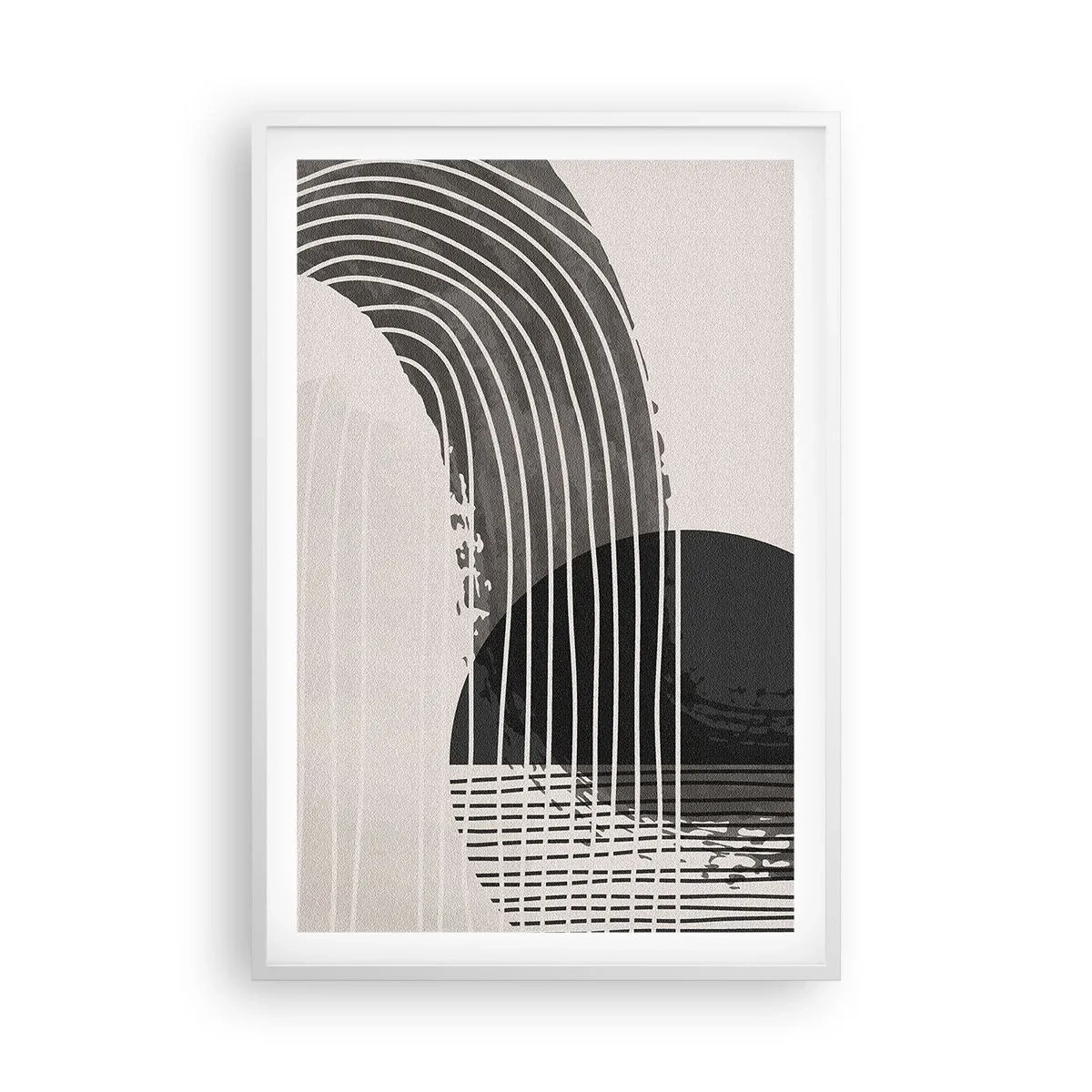Plakat w białej ramie - Tam i z powrotem - 61x91 cm