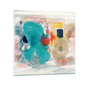 Obraz na szkle - Kolorowa gra - 50x50 cm