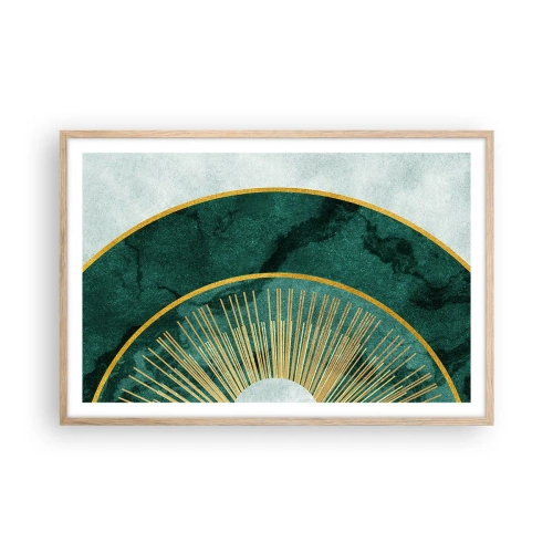 Plakat w ramie jasny dąb - Inny układ słoneczny - 91x61 cm