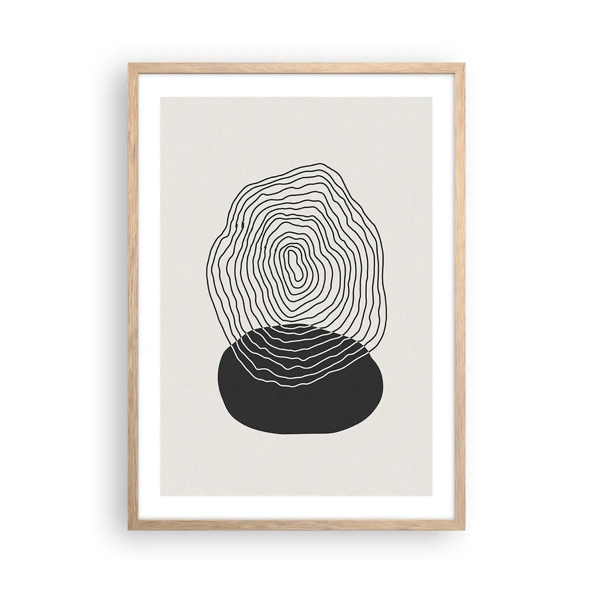 Plakat w ramie jasny dąb - Trwanie i drganie - 50x70 cm