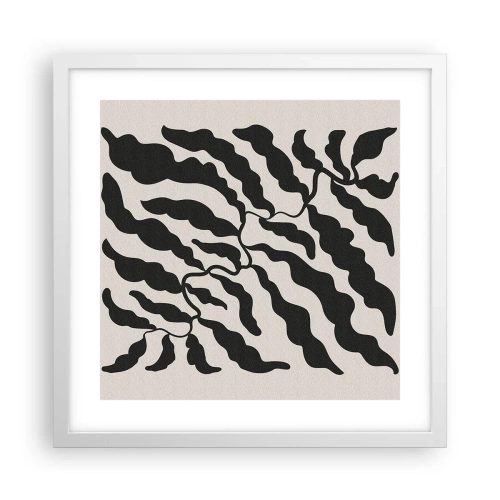 Plakat w białej ramie - Natura kwadratu - 40x40 cm