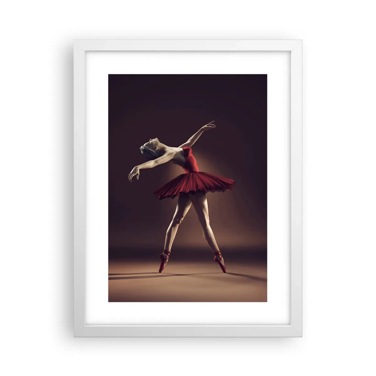 Plakat w białej ramie - Prima ballerina - 30x40 cm
