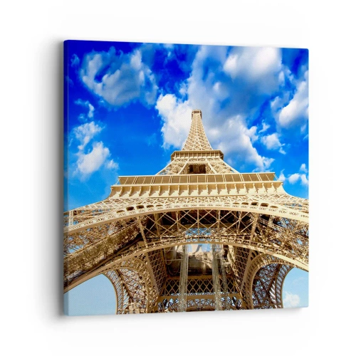 Obraz na płótnie - Sięgając nieba i chmur - 40x40 cm