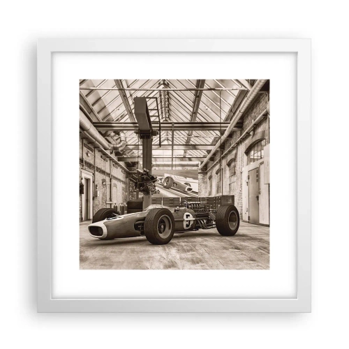 Plakat w białej ramie - Odpoczynek zwycięzcy - 30x30 cm