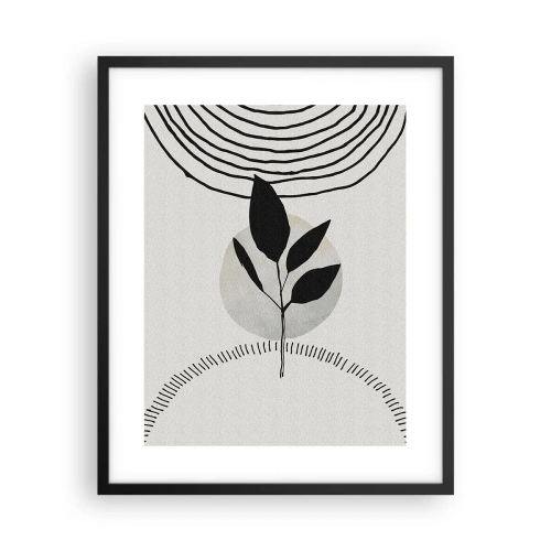 Plakat w czarnej ramie - Kompozycja: rytuały natury - 40x50 cm
