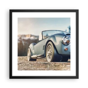 Plakat w czarnej ramie - Bo liczy się styl - 40x40 cm