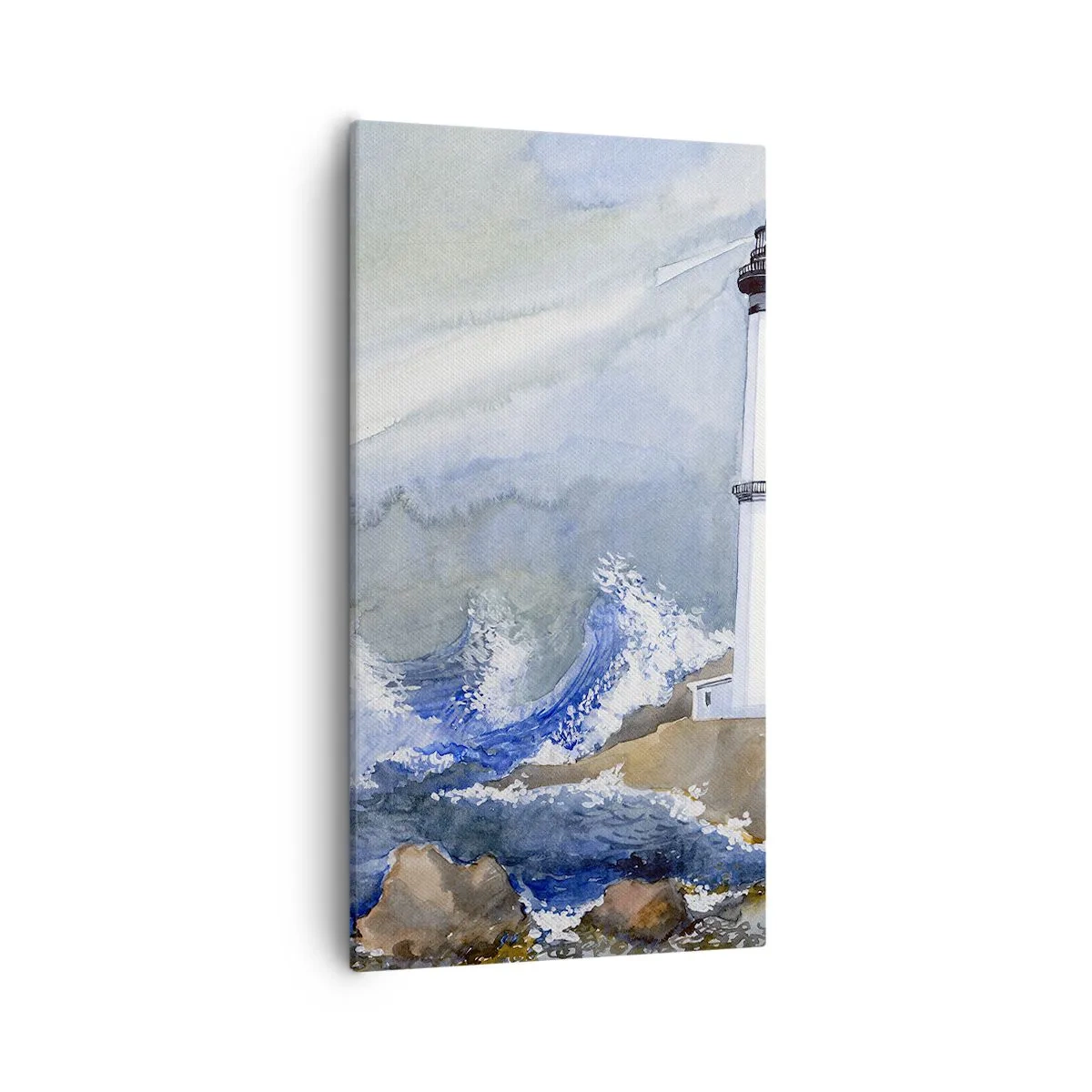 Obraz na płótnie - Przeciwko ciemności i nawałnicy - 55x100 cm