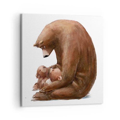 Obraz na płótnie - Słodkich snów, dzieciaki - 50x50 cm