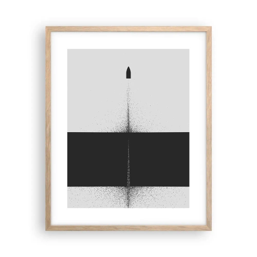 Plakat w ramie jasny dąb - Prosto do celu - 40x50 cm