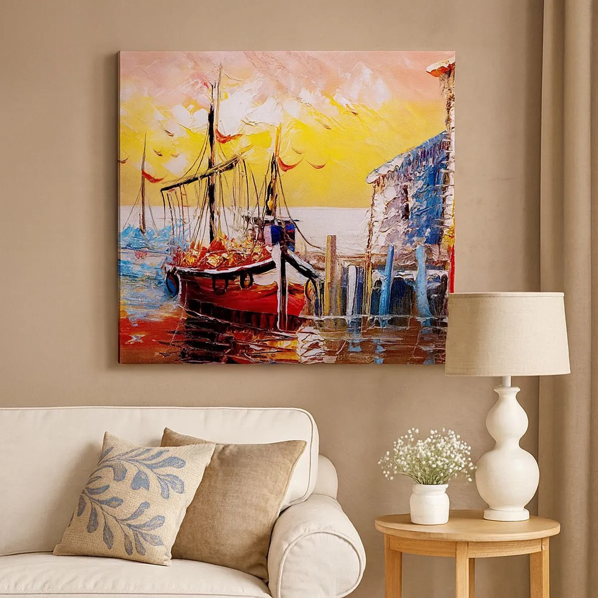 Obraz na płótnie - Szczęśliwy powrót - 30x30 cm