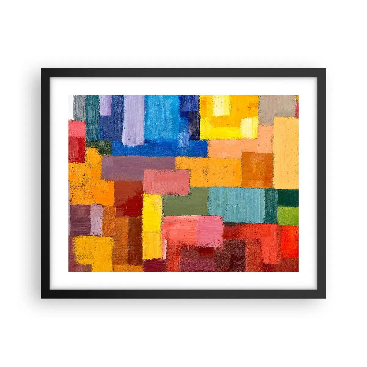 Plakat w czarnej ramie - Każdy inny, wszystkie barwne - 50x40 cm